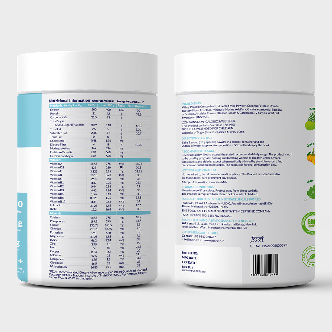 Meal Replacement Slim Shake - Kesar Badam