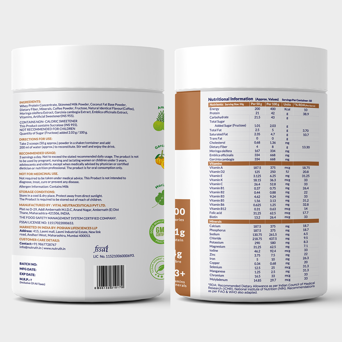 Meal Replacement Slim Shake - Coffee