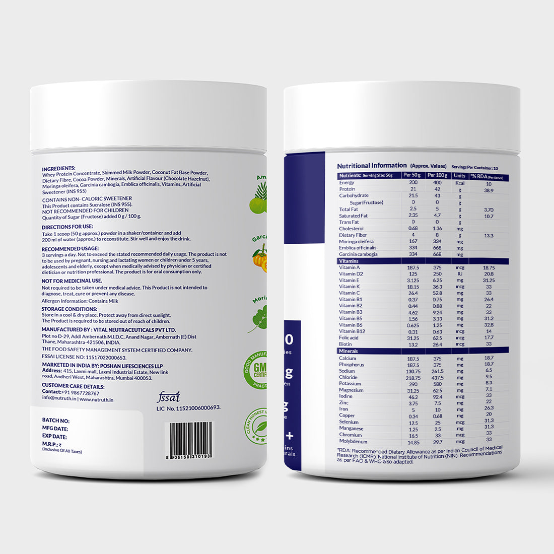 Meal Replacement Slim Shake - Chocolate Hazelnut