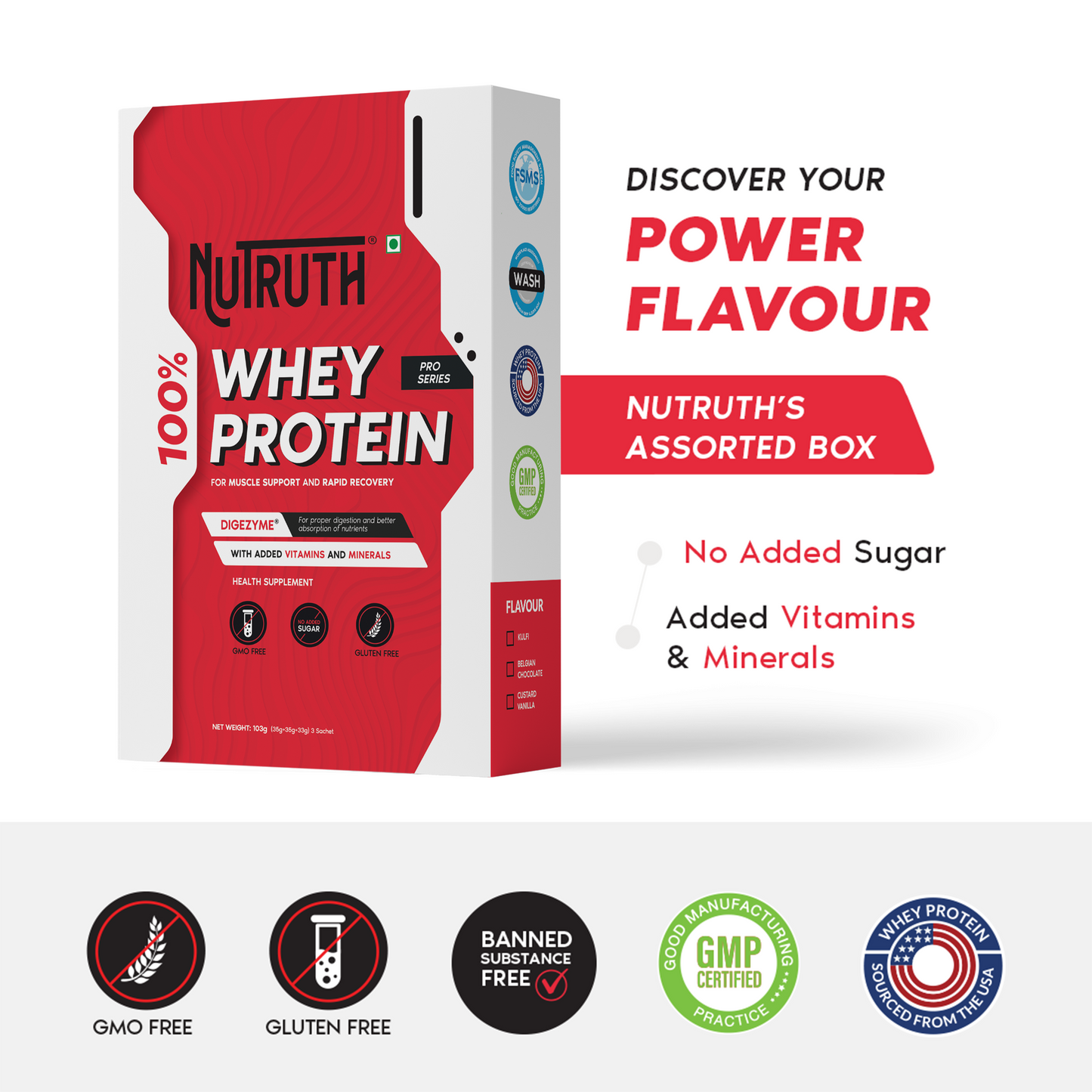100 % Whey Protein  - Single Serve Box