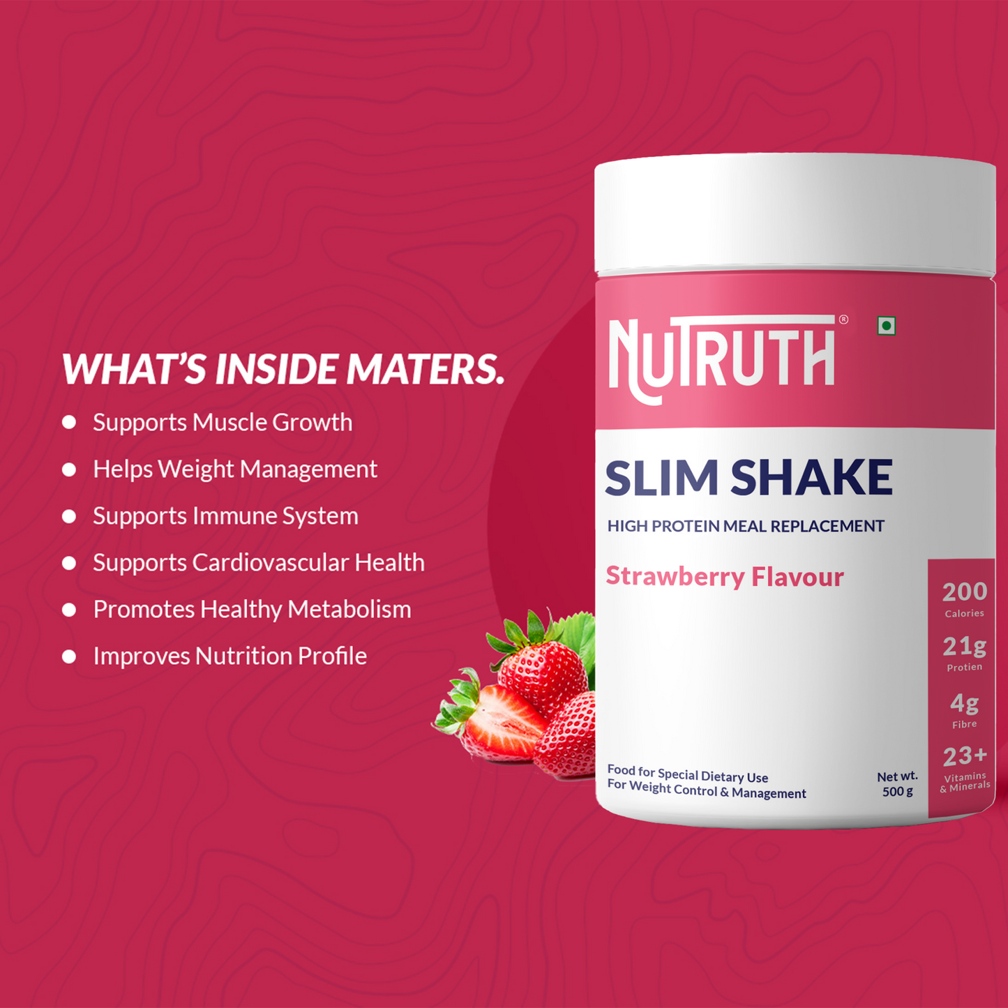 Meal Replacement Slim Shake - Strawberry