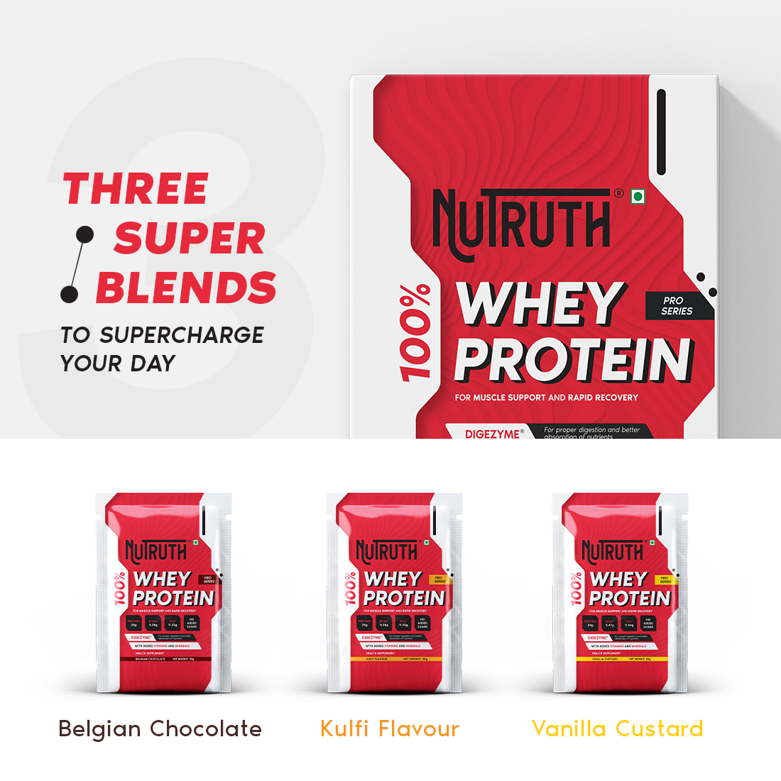 100 % Whey Protein  - Single Serve Box