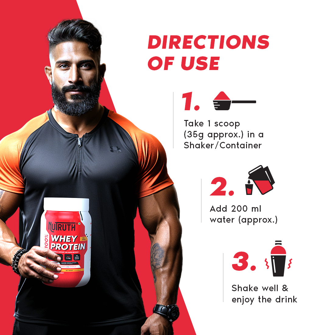 100% Whey Protein - Custard Vanilla